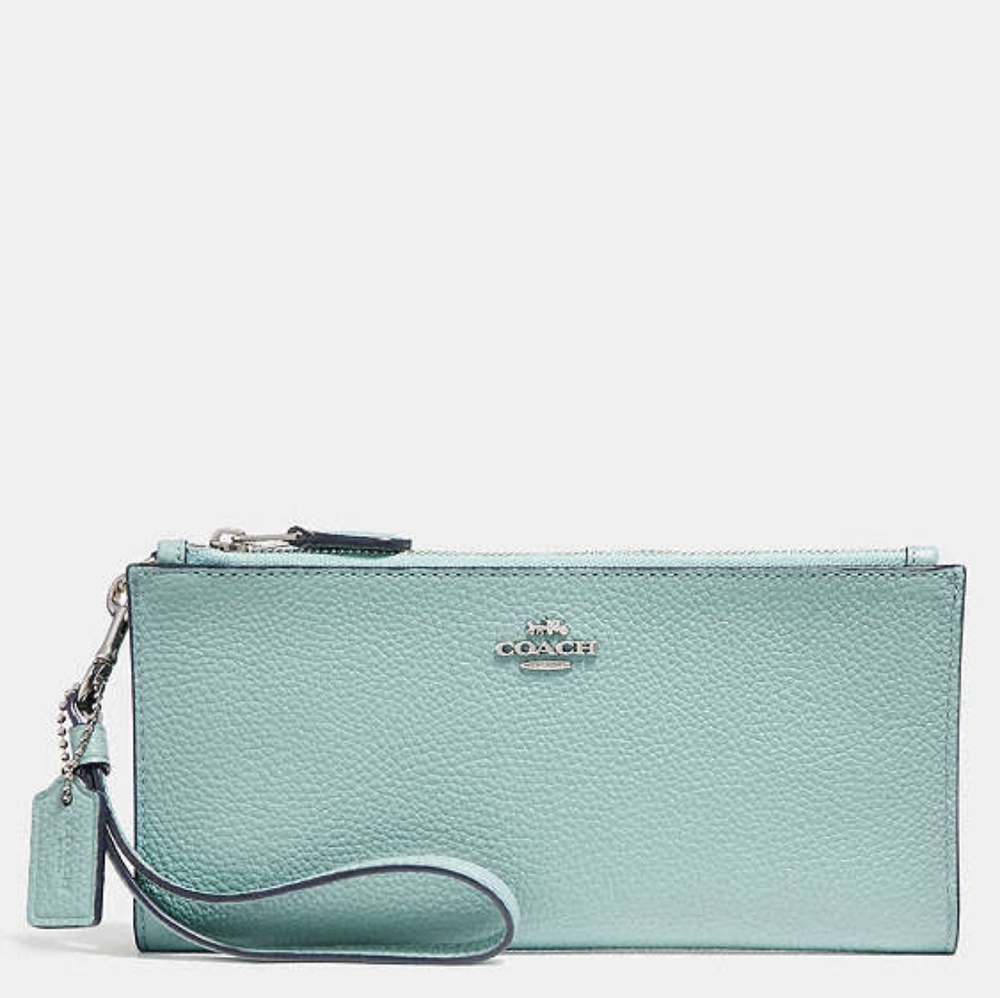 Coach Wristlet Double Zip Wallet